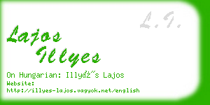 lajos illyes business card